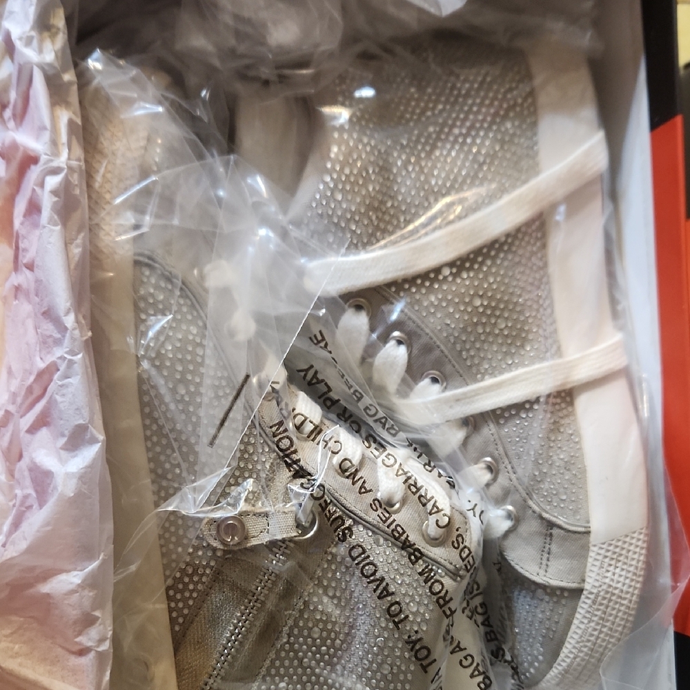 G by Guess Silver Athletic Shoes